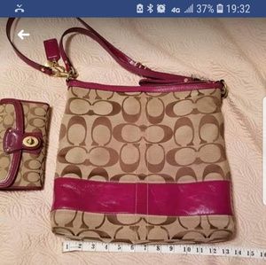 Coach bag and wallet
